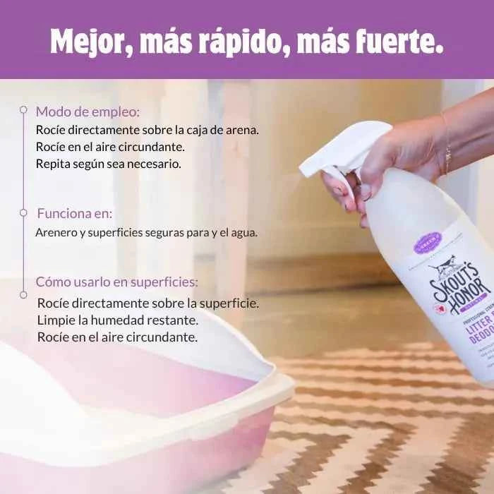 Litter Box Deodorizer Skouts Honor | Desodorizante de Arena para Gatos