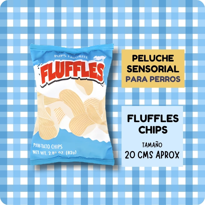 Peluche sensorial para perros Fluffles chips