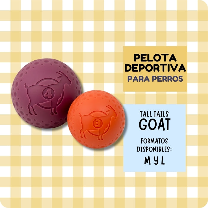 Pelota deportiva para perros GOAT de Tall Tails