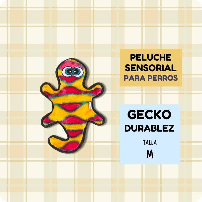 Peluche sensorial para perros talla M Gecko Durablez de Outward Hound
