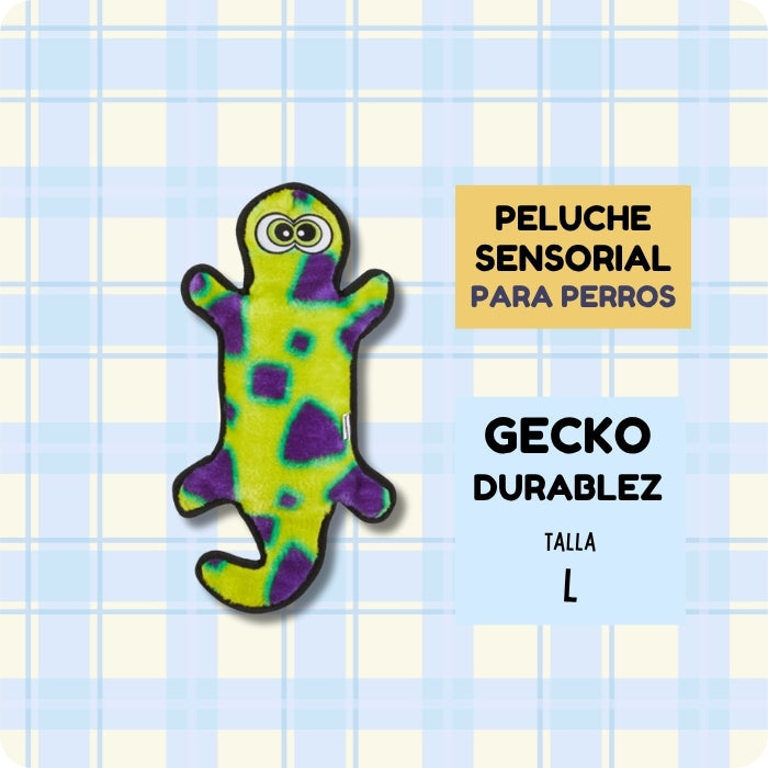 Peluche sensorial para perros Gecko talla L Durablez de Outward Hound 