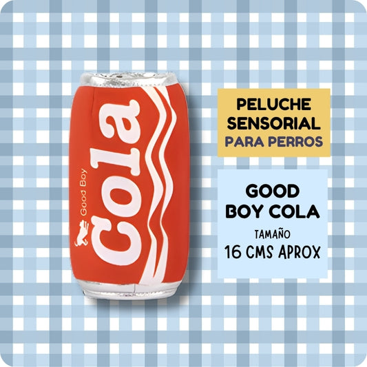 Peluche sensorial para perros Good boy cola, con sonido de crujido como bolsa plástica y sonajero chirriante en su interior