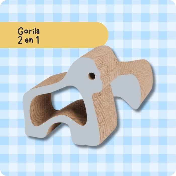 Rascador 2 en 1 para gatos | Gorila | Elefante | Rinoceronte | Catit Zoo