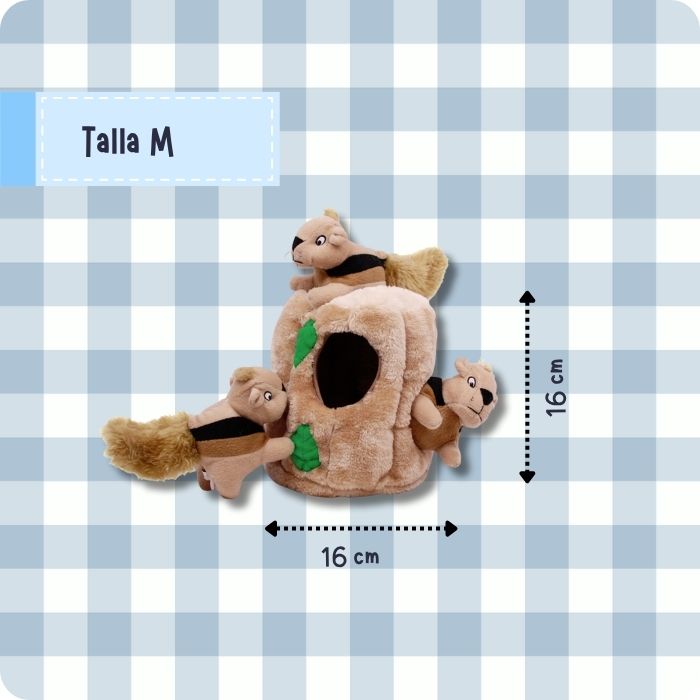Hide a Squirrel talla M peluchecognitivo sensorial para perros