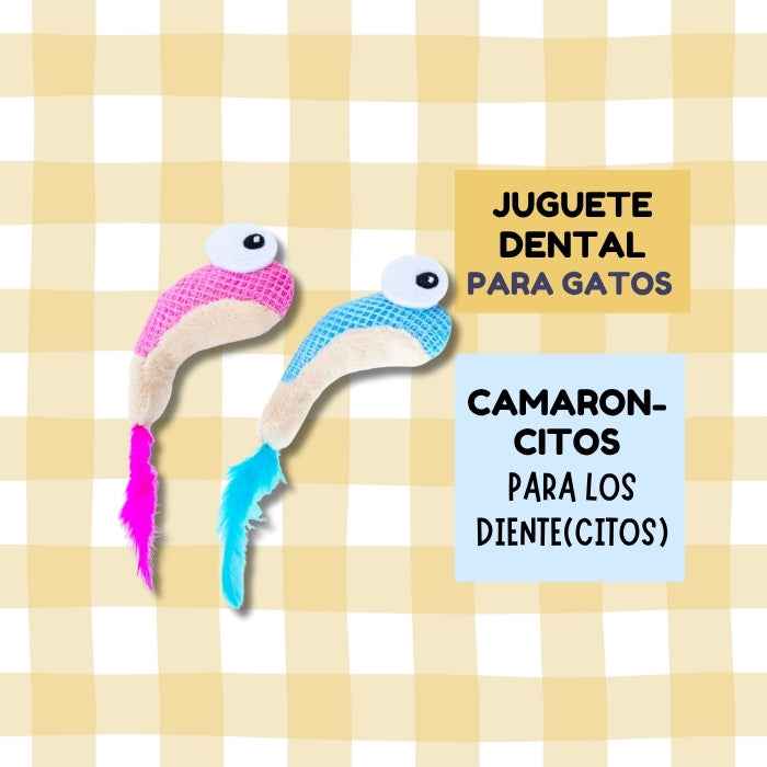 Juguete dental para gatos Catstages (2 camarones)