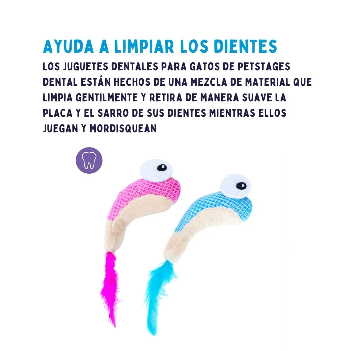 Juguete funcional para gatos ayuda a limpiar los dientes catstages Camaroncitos