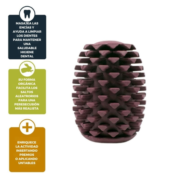 Juguete funcional para perros rellenable apoya la salud dental, forma orgánica que promueve los movimientos aleatorios. Puedes rellenarlo para tener una experiencia aún más enriquecedora