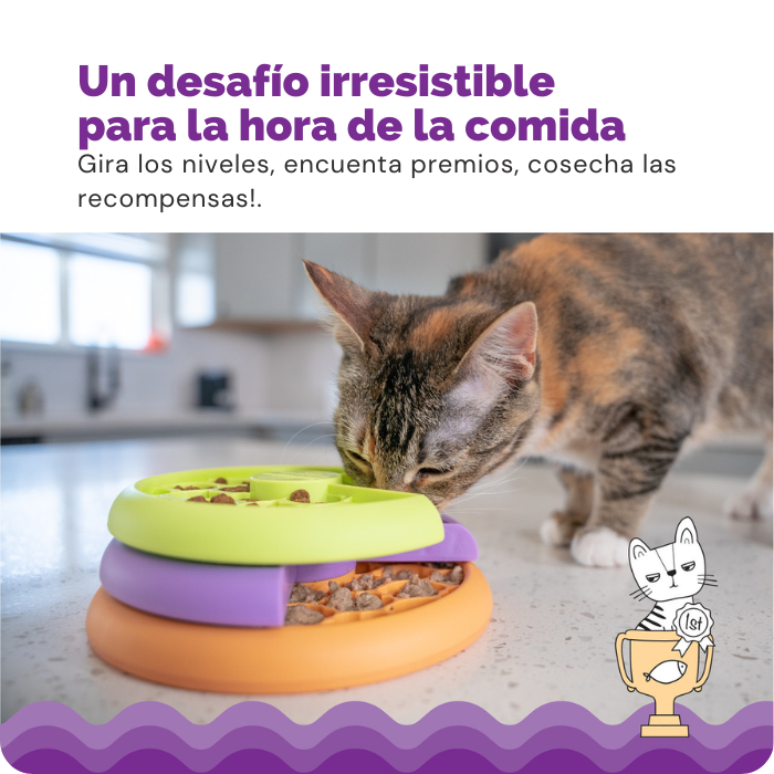 Kitty Lickin Layers es un desafío irressitible para la hora de la comida.