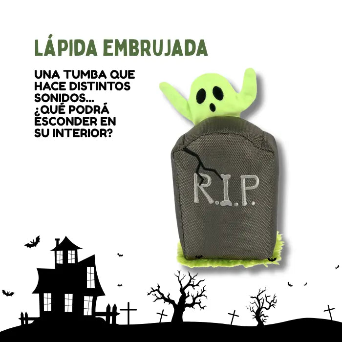 Juguete para Perros Lapida de Halloween PLAY Howling Haunts Lápida Embrujada