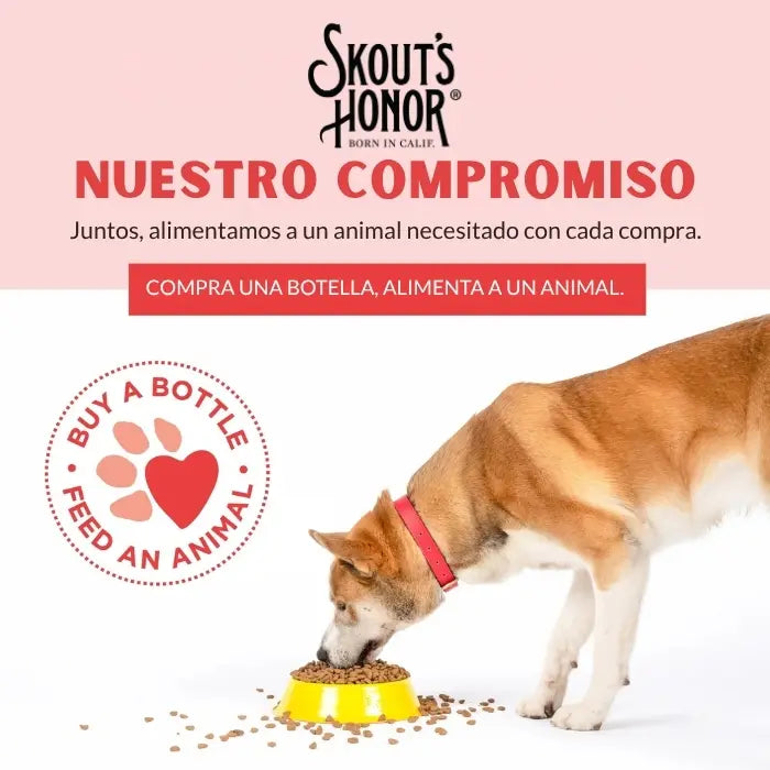 Compra una botella, alimenta un animal. Compromiso de Scout. Skout's Honor.