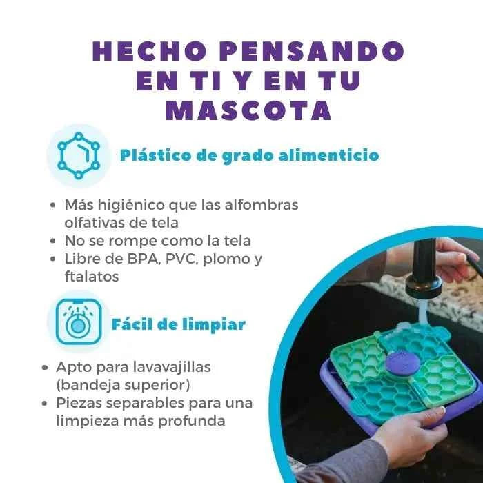 Lick n Flip Nina Ottosson | Puzzle y Mat de Lamido para perros Nivel 1