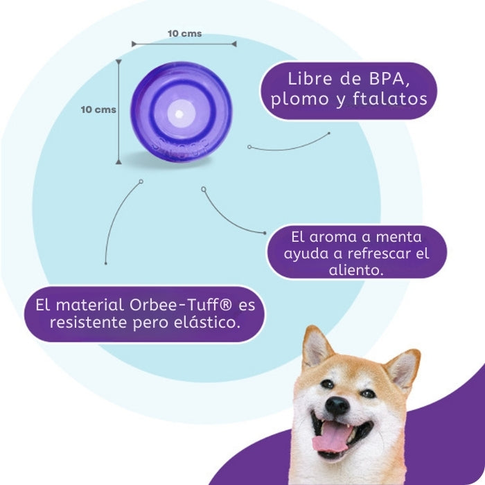 Propiedades de Lil Snoop de Planet Dog: Libre de BPA, plomo y ftalatos. Tamaño 10 cms.