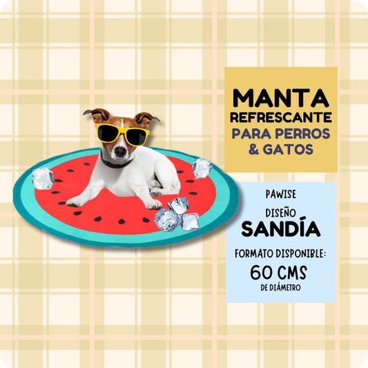 Manta refrescante circular para perros y gatos