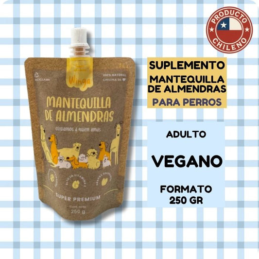 Suplemento alimenticio natural para perros Mantequilla de almendras Winga