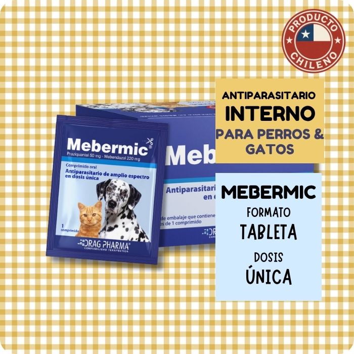Mebermic antiparasitario de amplio expectro interno para perros y gatos