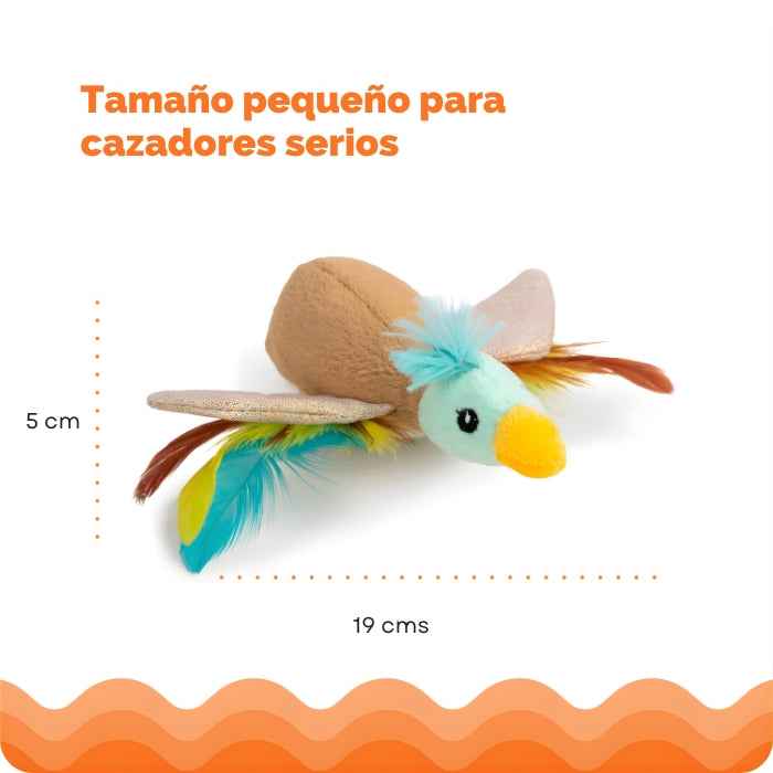 Pato con plumas | Peluche sensorial para gatos | Catstages