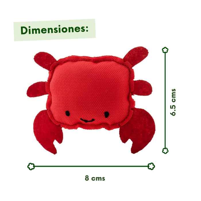 Cangrejo de peluche para gatos relleno con catnip | Beco