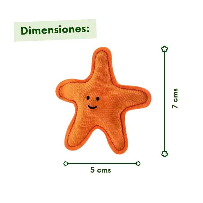 Estrella de mar de peluche para gatos rellena con catnip | Beco