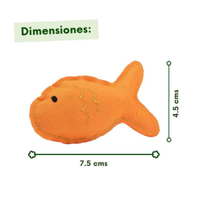 Pez de peluche para gatos relleno con catnip | Beco