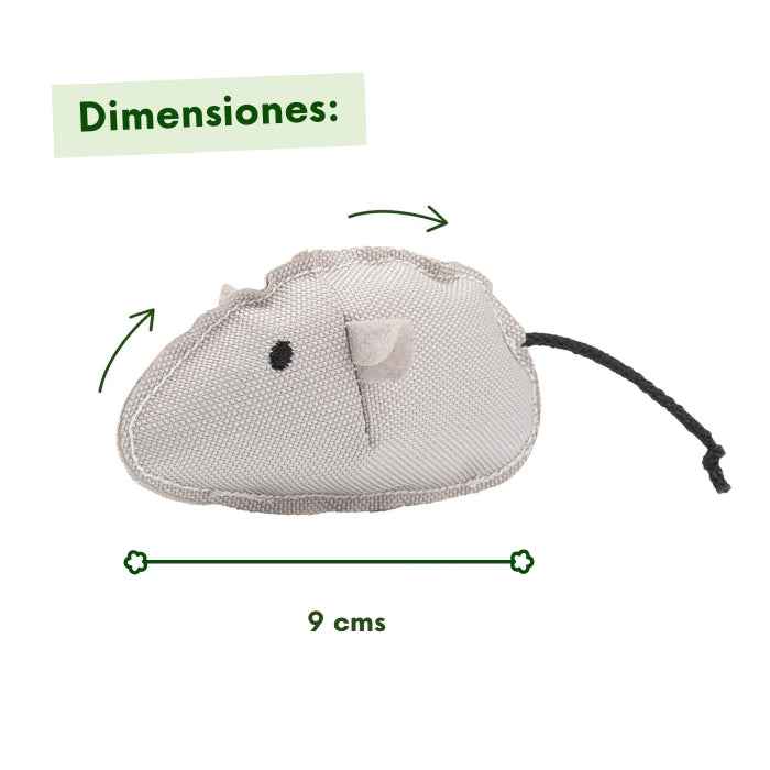 Ratón de peluche para gatos relleno con catnip | Beco