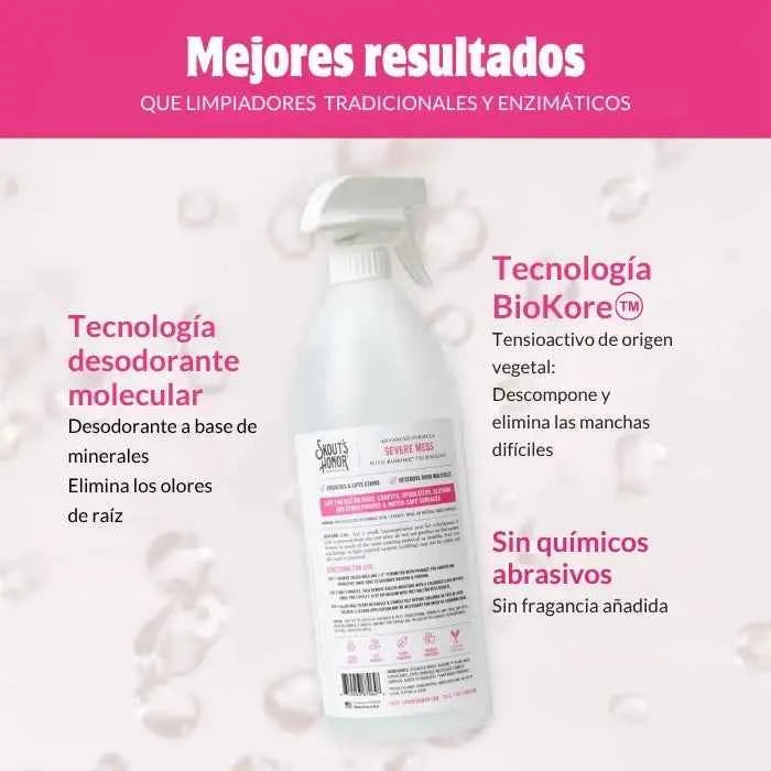 Severe Mess Stain and Odor Skout's Honor Gatos | Limpiador Extremo