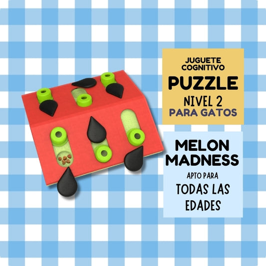 Melon Madness juguete cognitivo tipo puzzle para gatos de Nina Ottosson