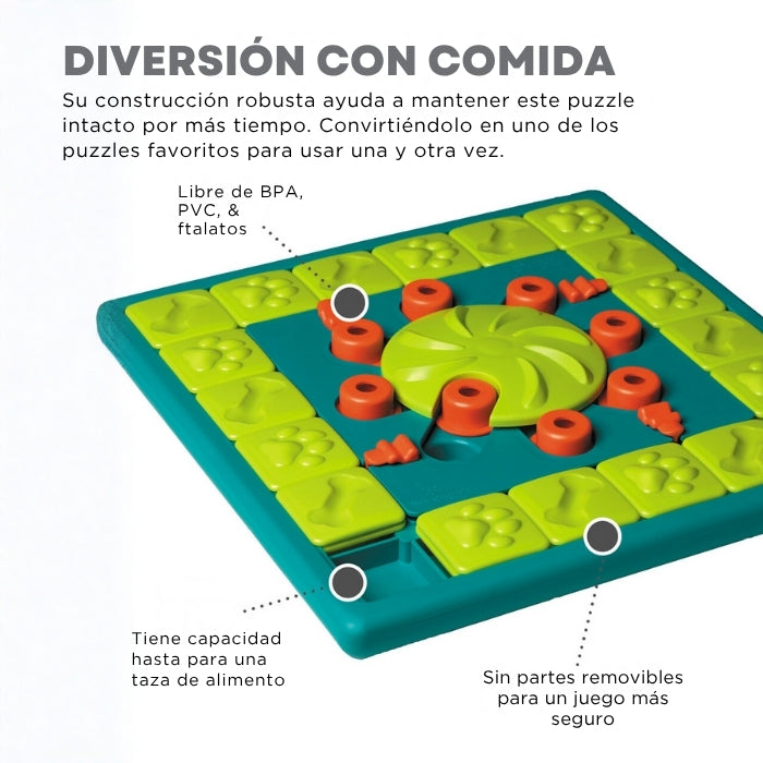 Caracteristicas juguete cognitivo para perros nivel 4 Multipuzzle de Nina Ottosson para perros expertos en resolución de problemas