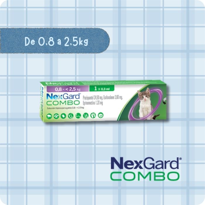 Nexgard combo de 0.8 a 2.5