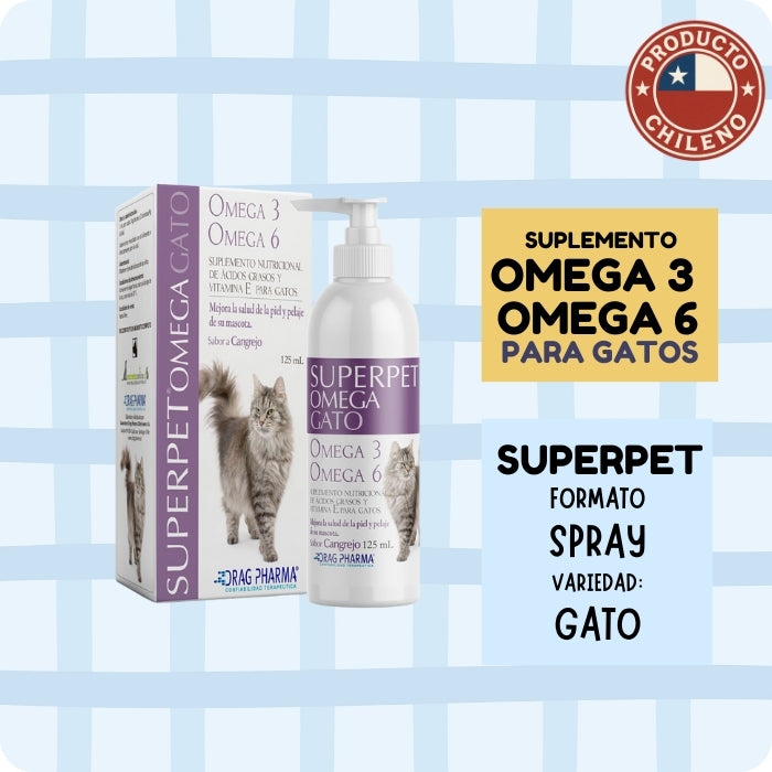 Superpet omega 3 y 6 para gatos