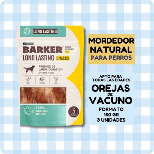 Mordedor natural para perros Orejas de Res Barker