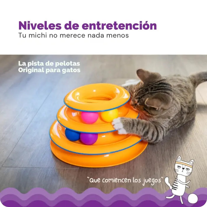 Juguete Interactivo Torre de Pistas Tower of Tracks Petstages