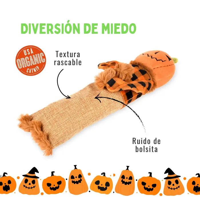 Peluche para Gatos con Hierba Gatera PLAY Feline Frenzy El Espantamiaujaros Kicker