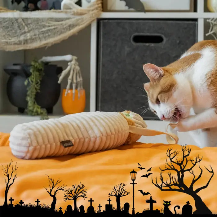 Juguete para Gatos Peluche con Catnip PLAY Feline Frenzy La Momiau Kicker
