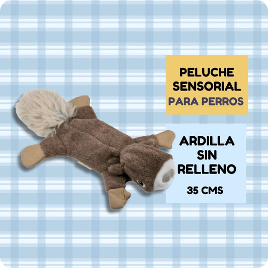 Peluche sensorial sin relleno Ardilla tall tails en Karu Auka