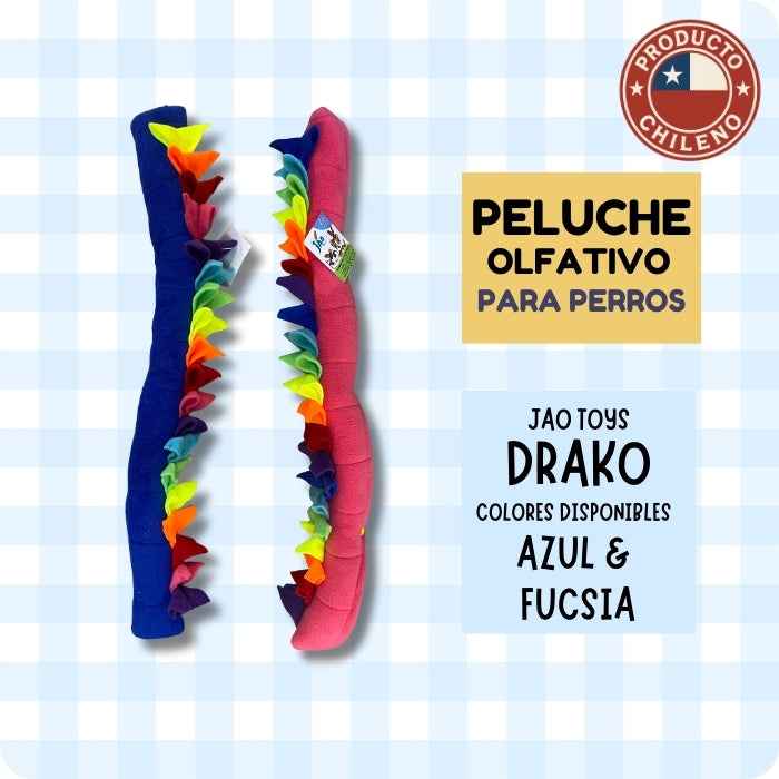 Juguete de estimulación mental para perros – Peluche olfativo Drako (Jao Toys)