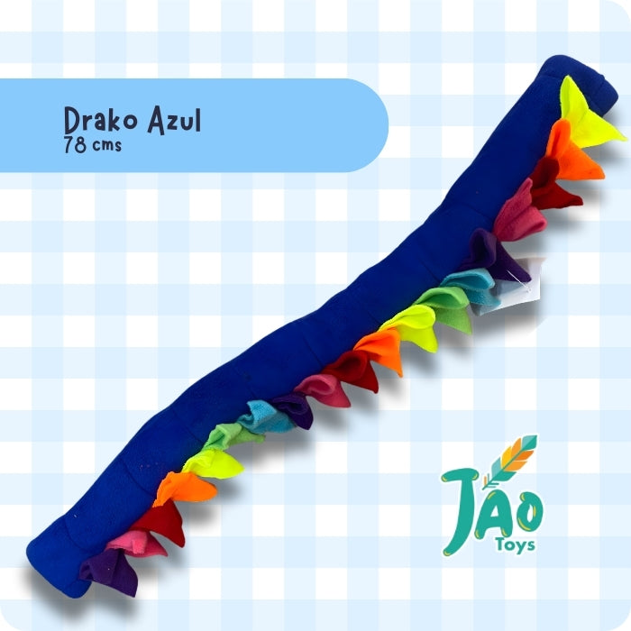 Peluche olfativo para perros Drako de Jao Toys color Azul