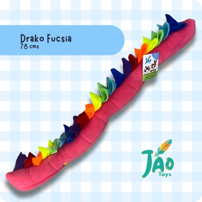 Peluche olfativo para perros Drako de Jao Toys color Fucsia