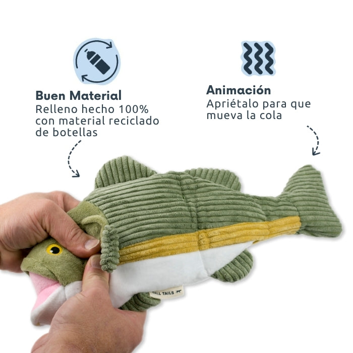 Peluche sensorial animado para perros con animación mecánica incorporada y relleno 100% de material reciclado