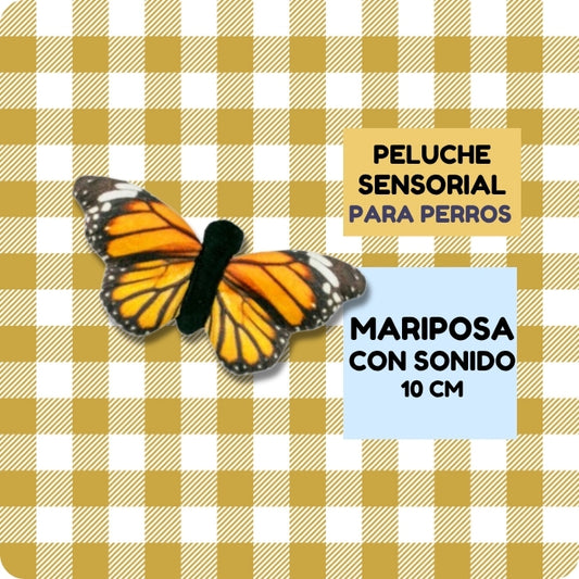 Peluche sensorial para perros pequeños modelo Mariposa
