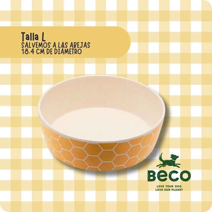 Plato de Bambú - Salvemos a las abejas