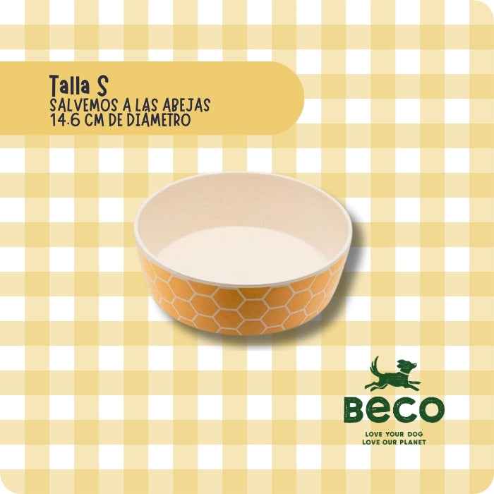 Plato de Bambú - Salvemos a las abejas