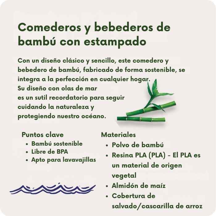 Plato de Bambú - Salvemos el océano