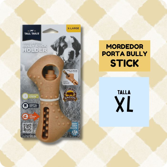 Mordedor recreacional para perros porta bully stick talla XL Tall Tails