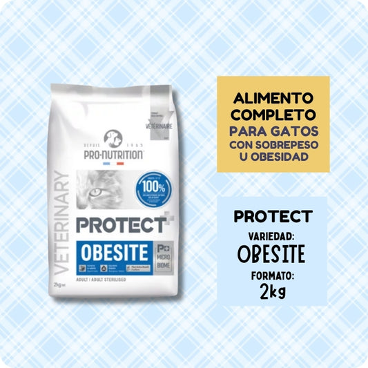 Alimento completo Pro Nutrition Protect Obesite Gato 2kg