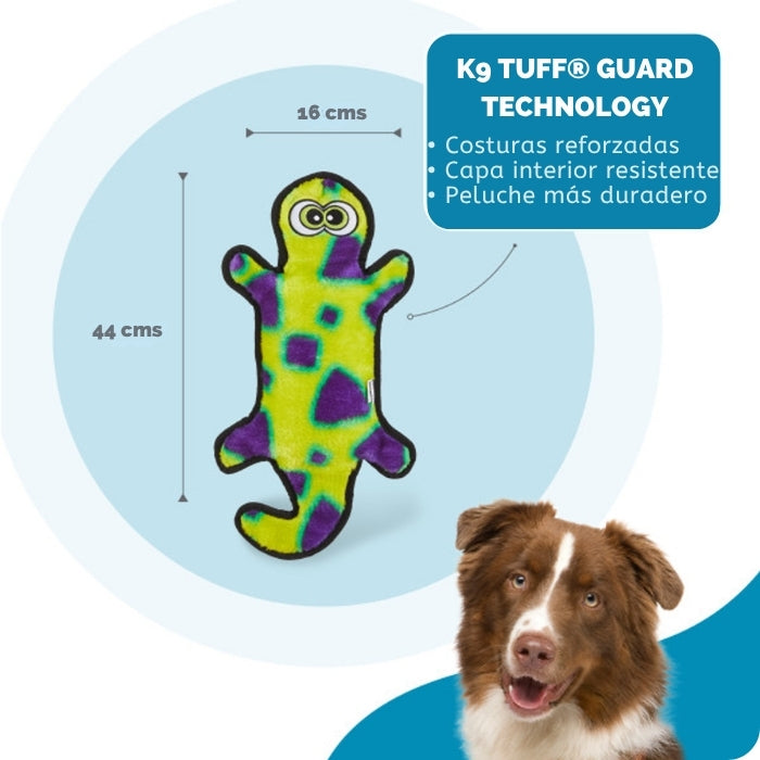 Propiedades peluche sensorial para perros Gecko talla L Durablez Outward Hound medidas y principales propiedades