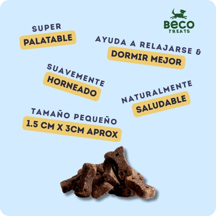 Propiedades galletas naturales para perros libres de granos Beco Treats Dog Choc Algarroba