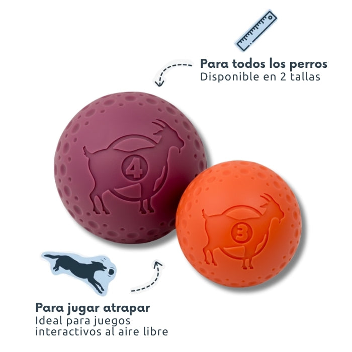 Pelota deportiva GOAT ideal para jugar a las atrapadas en el exterior.