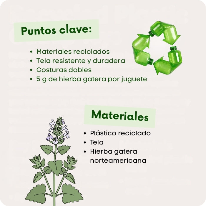 Propiedades de los peluches Beco para gatos