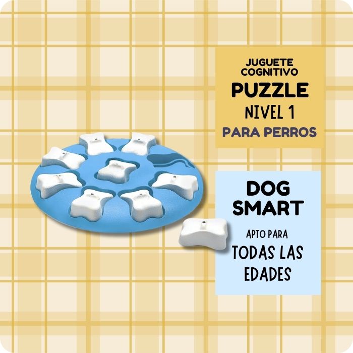 Juguete cognitivo tipo puzzle nivel 1 para perros de todas las edades Puppy Dog Smart Nina Ottosson