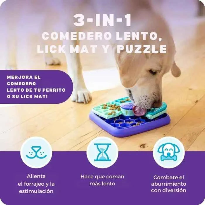 Lick n Flip Nina Ottosson | Puzzle y Mat de Lamido para perros Nivel 1